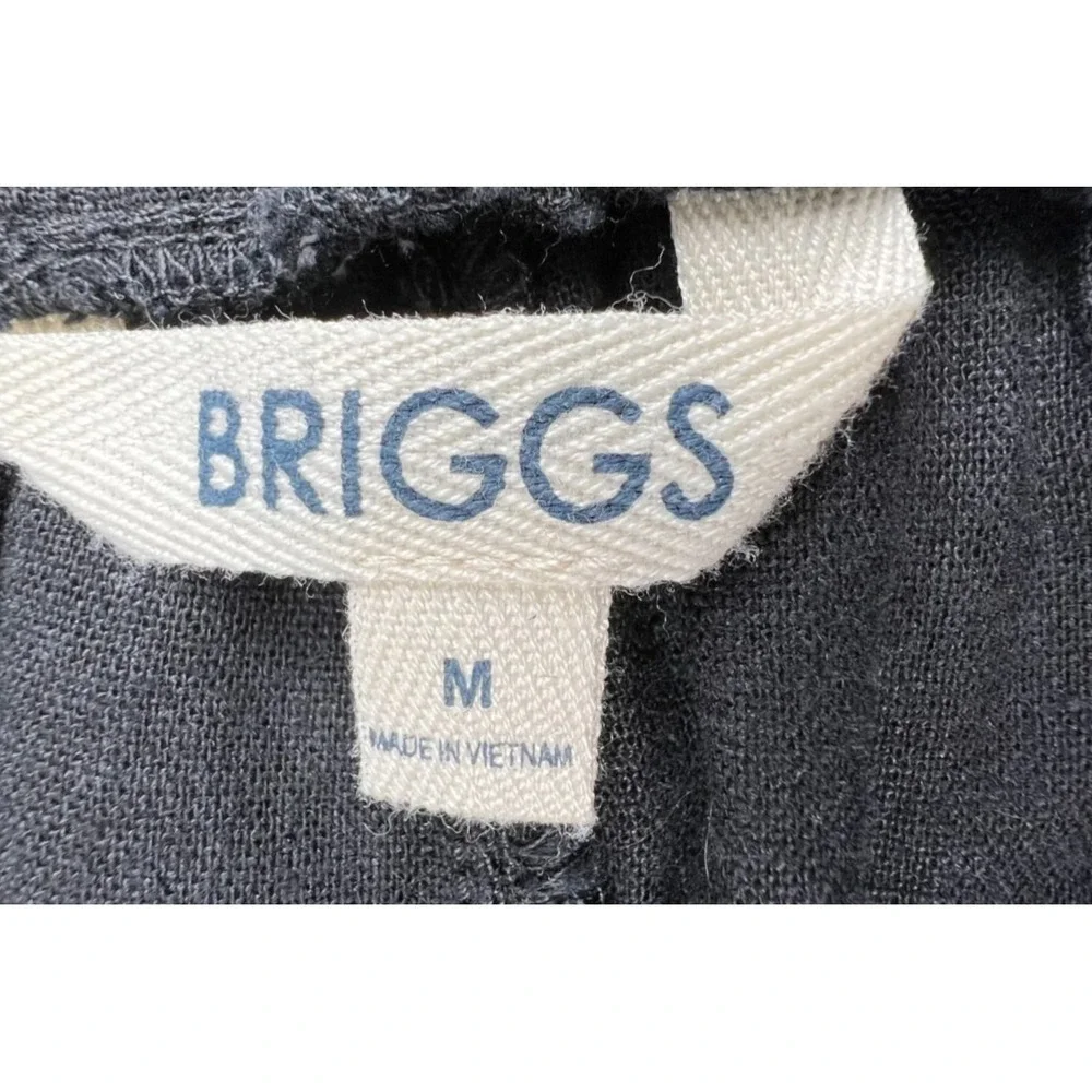 BRIGGS Womens Shorts BUNDLE 2 Pair M Black Mint Green Linen Blend Summer Casual
